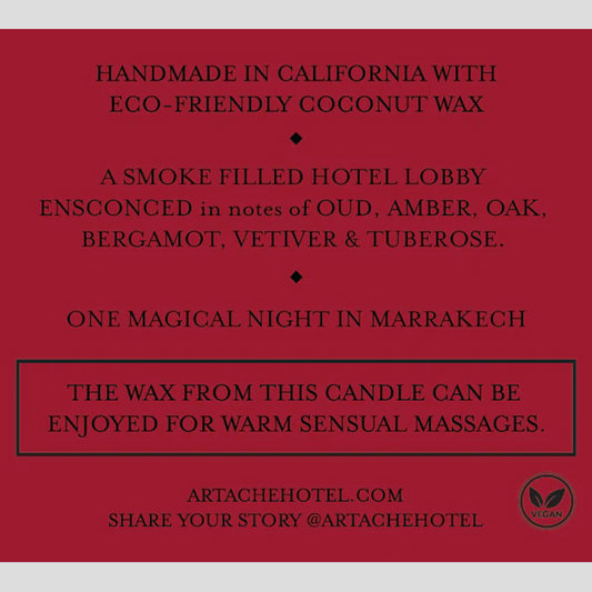 ArtAche Hotel – Dark Lobby Candle