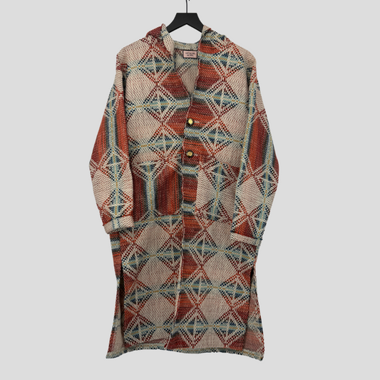 Duster – Geometric Knit