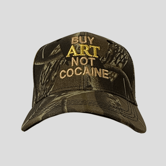 Buy Art Not Cocaine Trucker Hat – Camo