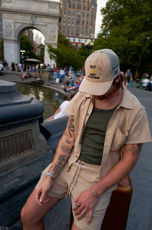 BUY ART NOT COCAINE Trucker Hat