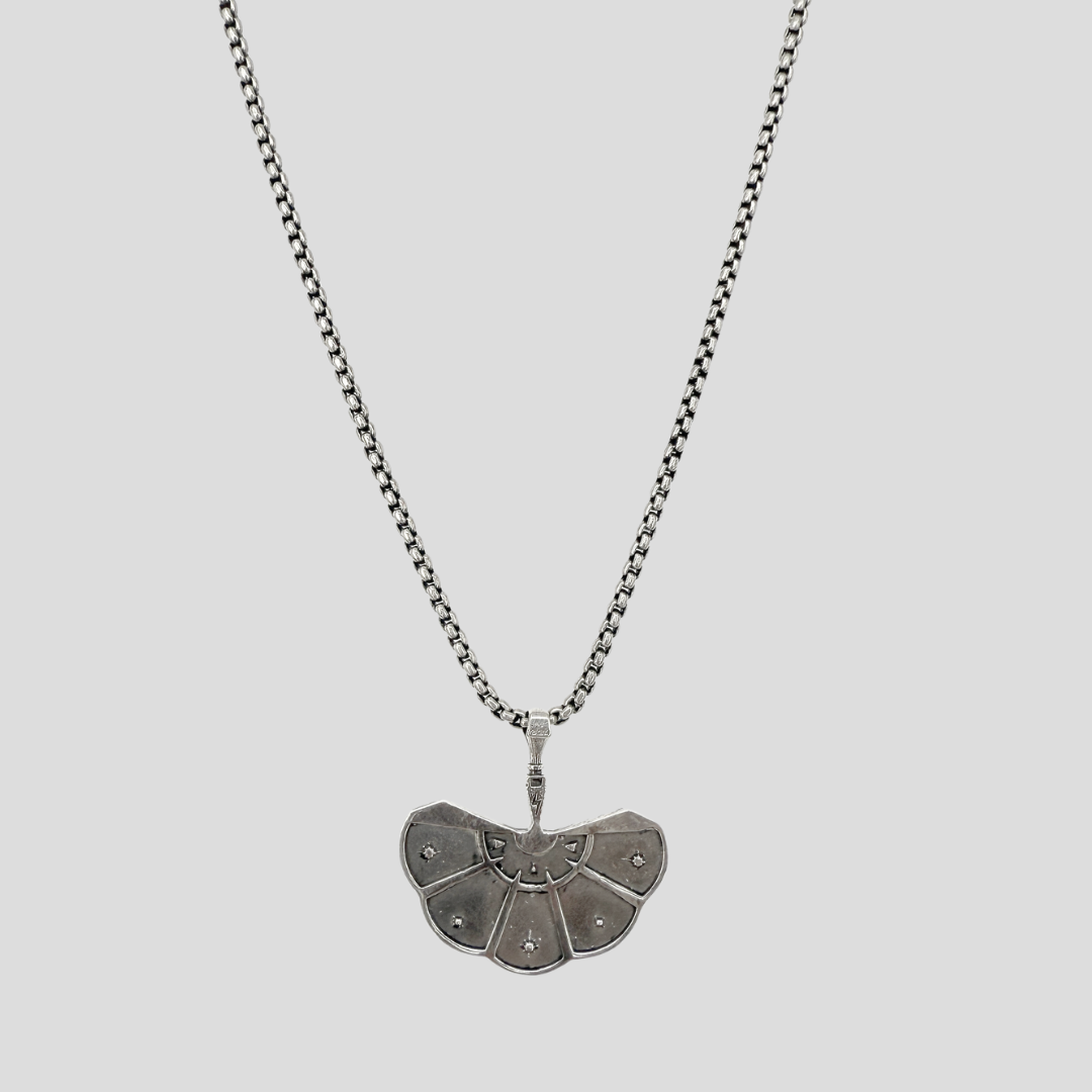 BOGA Fan Necklace (Silver)