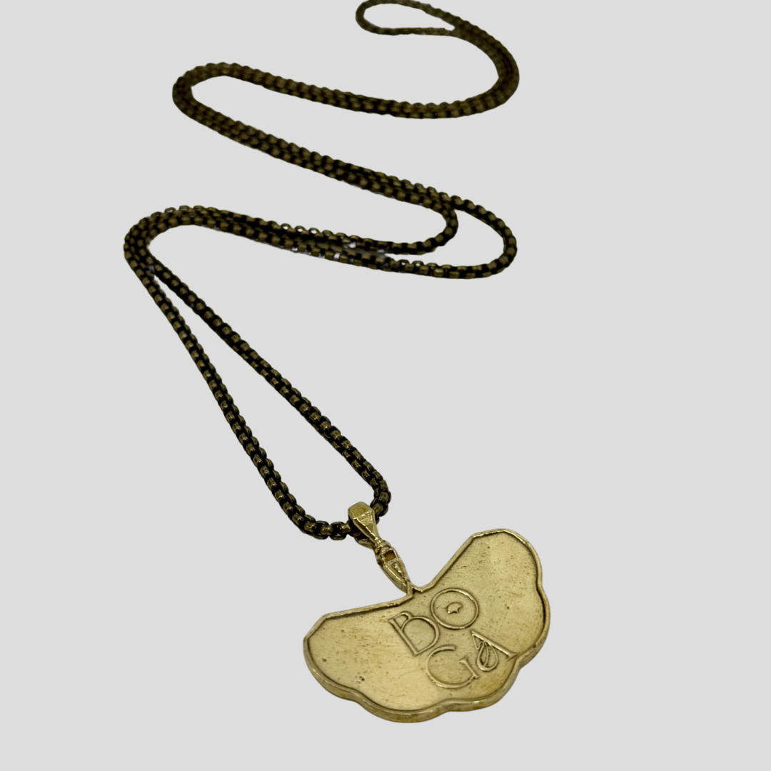 BOGA Fan Necklace (Gold-Brass)