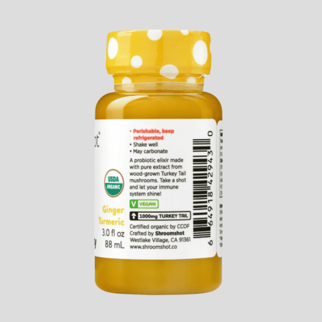 Shroomshot – Golden Immunity (Turkey Tail, Ginger & Turmeric)