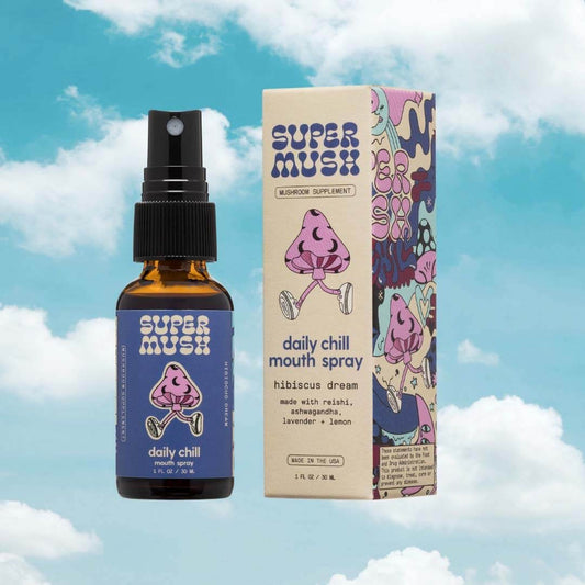 SuperMush – Daily Chill Mouth Spray (Hibiscus Dream)