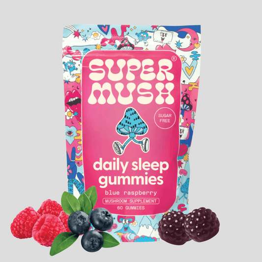 SuperMush – Daily Sleep Gummies (Blue Raspberry)