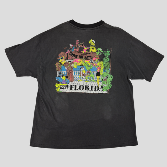 Upcycled Vintage “Down The Hatch” Florida Tee